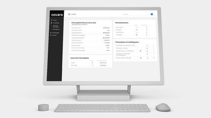 Covaro Fund Platform – Surface Tablet View