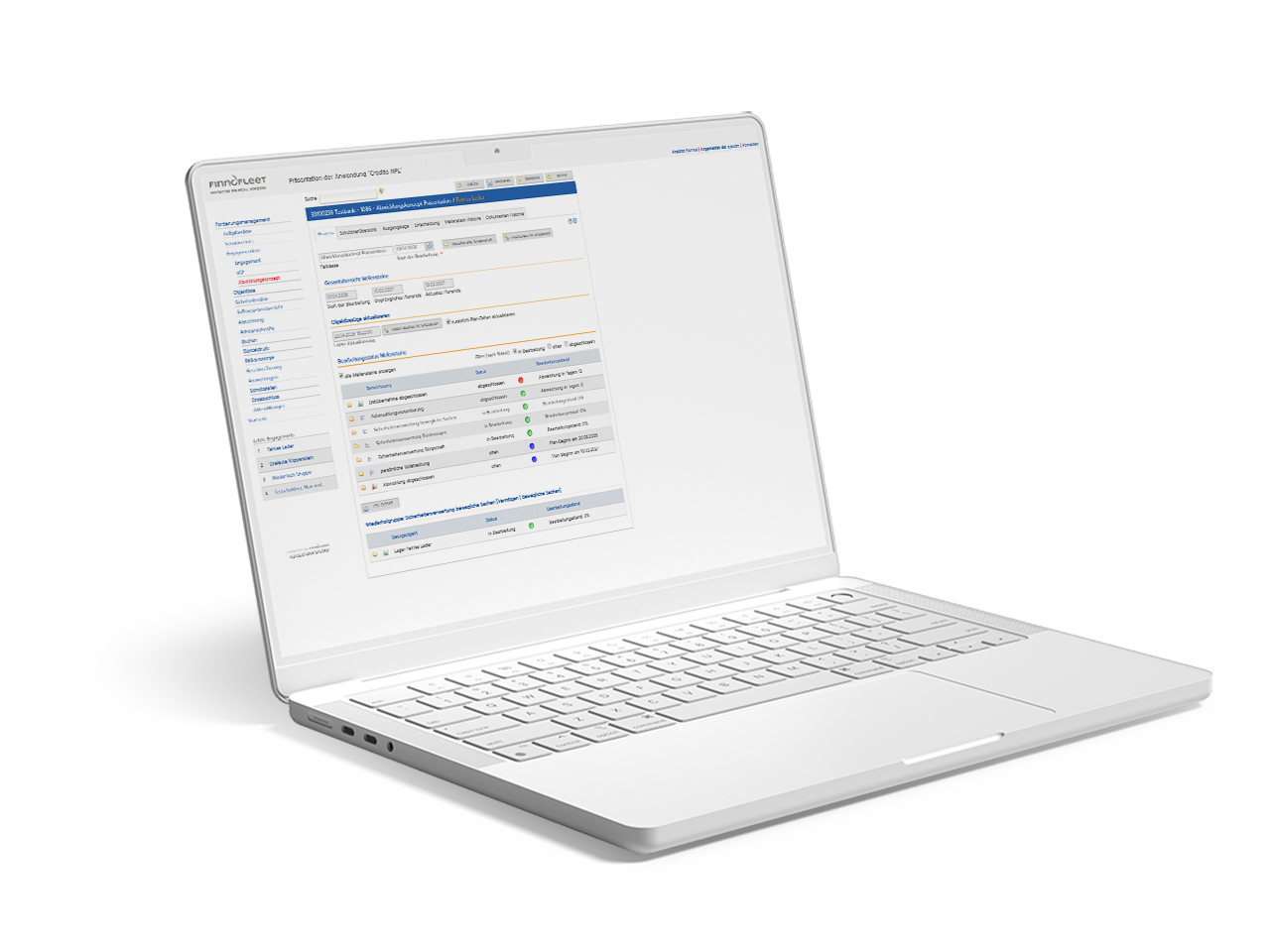 Credito NPL Problemkreditmanagement – Software-Ansicht