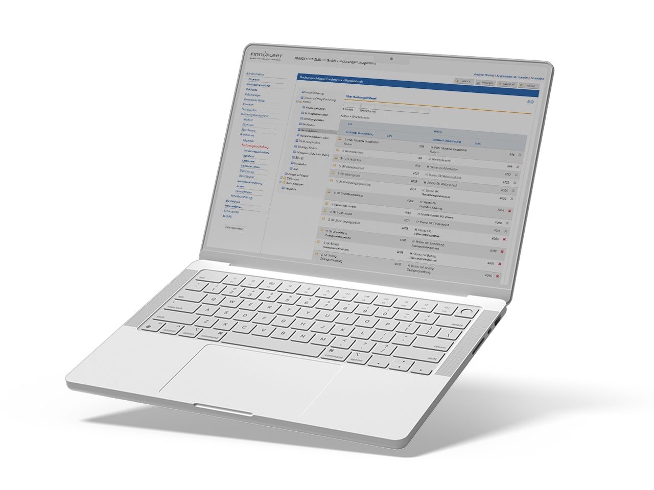 Debito Schuldenmanagement – Software-Ansicht